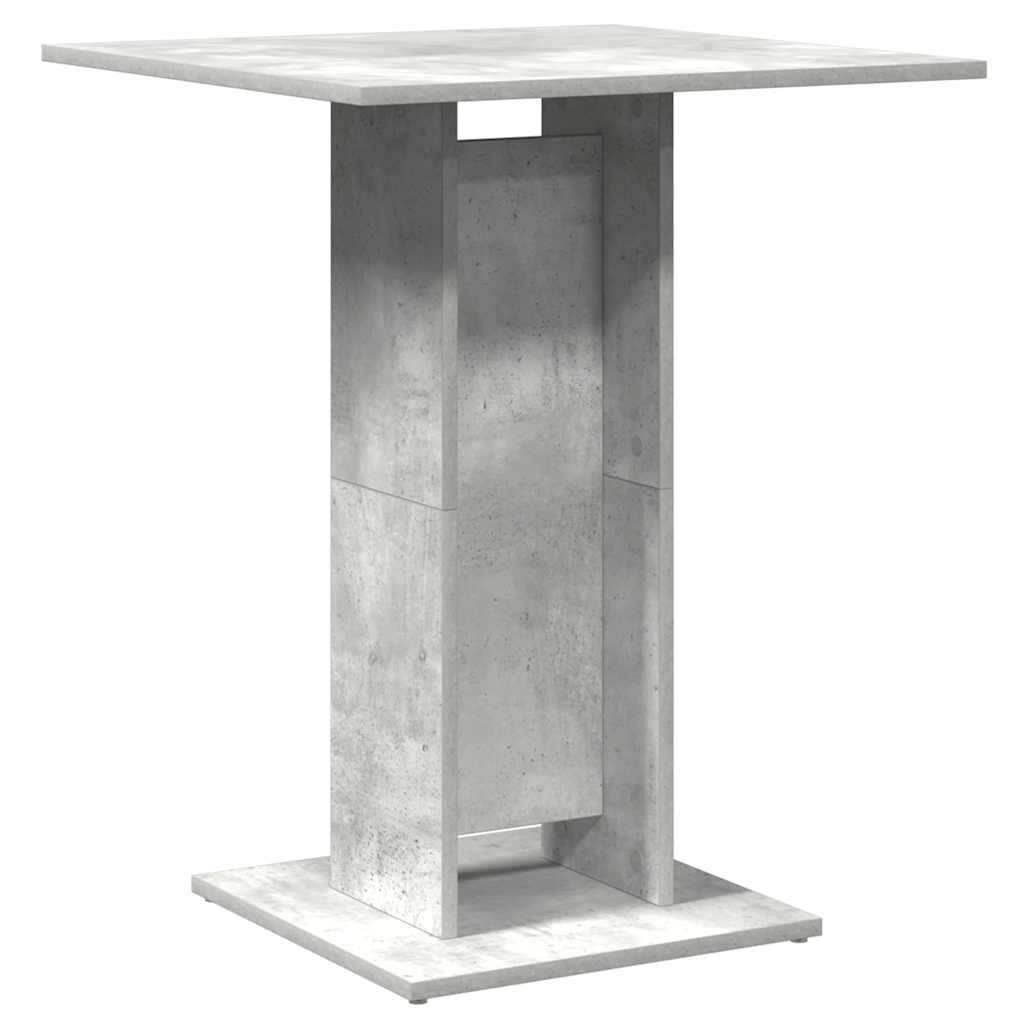 Bistro Table Concrete Grey 60x60x75 cm Engineered Wood